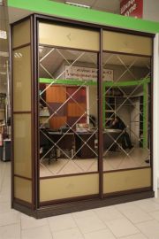 шкаф купе с алмазной гравировкой